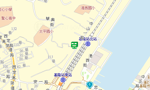 基隆郵局快捷股地圖