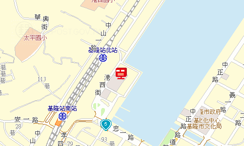 基隆郵局快捷股地圖