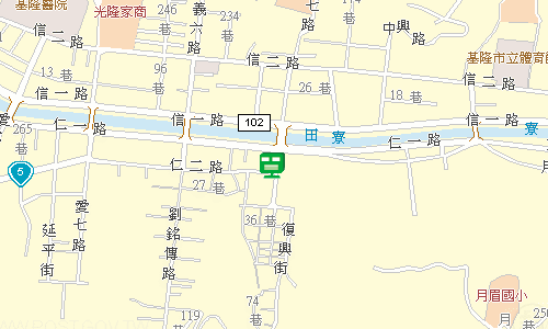 基隆郵局快捷股地圖