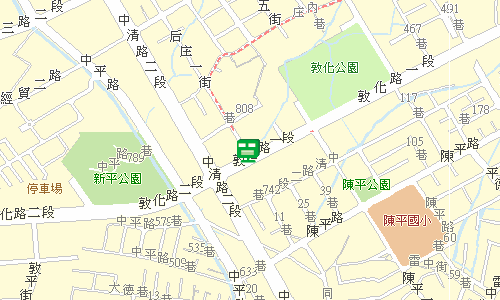 臺中郵局快包一股地圖