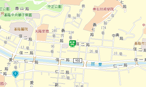 基隆郵局快捷股地圖