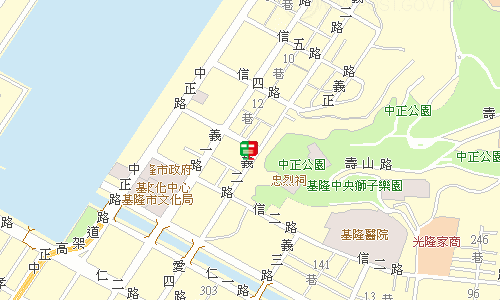 基隆郵局快捷股地圖