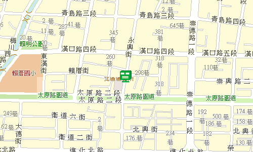 臺中郵局快包一股地圖