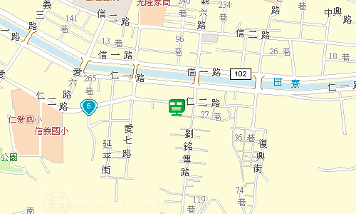 基隆郵局快捷股地圖