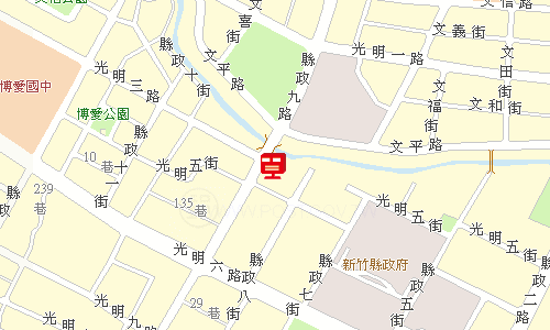 竹北郵局地圖