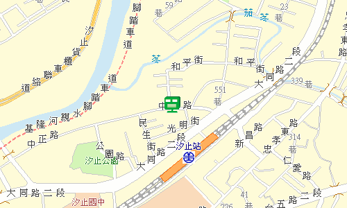 汐止郵局郵務股地圖