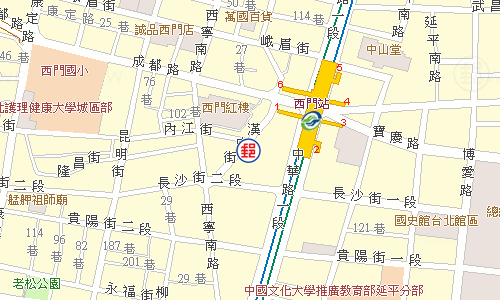 Taipei Hanzhong Street Post Office emap