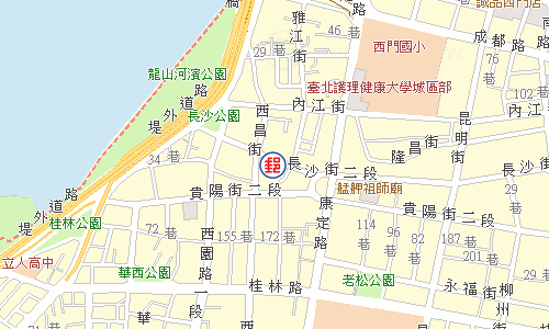 臺北西園郵局電子地圖