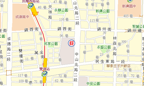 臺北雙連郵局電子地圖