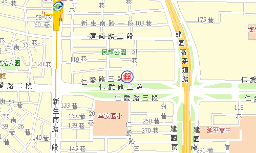 臺北仁愛路郵局電子地圖