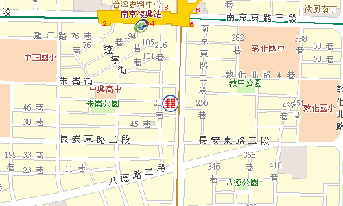 臺北中崙郵局電子地圖