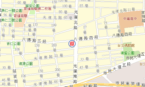 臺北光復郵局電子地圖