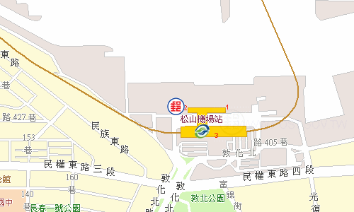 松山機場郵局電子地圖