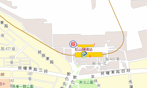 Songshan Airport Post Office emap