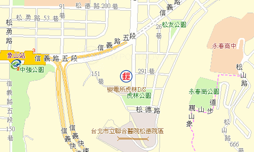 臺北松德郵局電子地圖