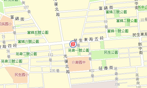 臺北延壽郵局電子地圖