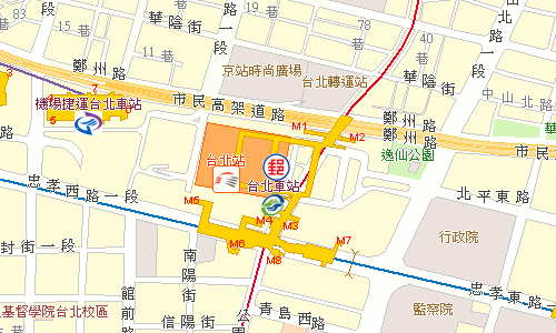 Taipei Railway Station Post Office emap