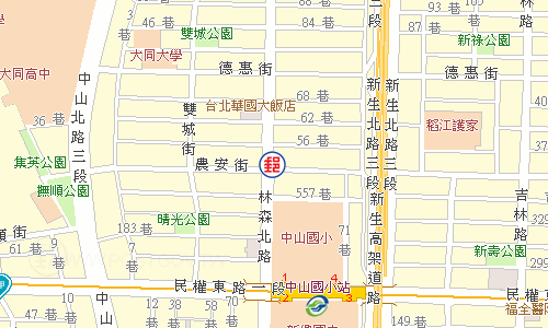 臺北圓山郵局電子地圖