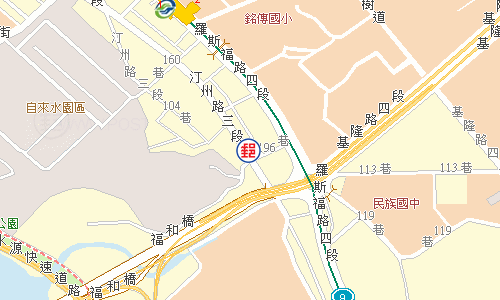 臺北汀州郵局電子地圖