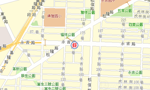 臺北永吉郵局電子地圖