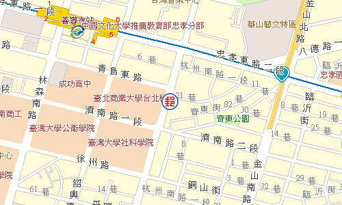 Taipei Hangnan Post Office emap