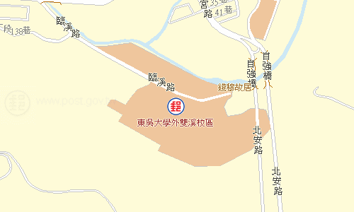 東吳大學郵局電子地圖