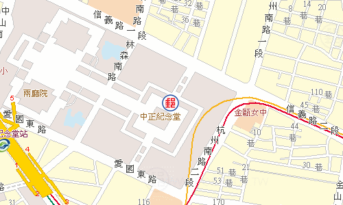 臺北中正堂郵局電子地圖
