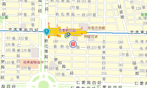 臺北敦南郵局電子地圖