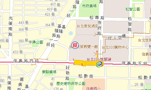 Taipei World Trade Center Post Office emap