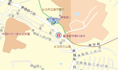 文山萬芳郵局電子地圖