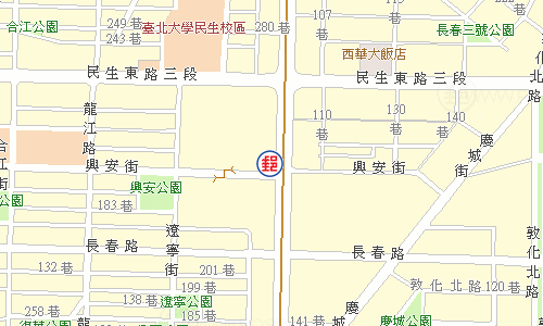 Taipei Xing-an Post Office emap