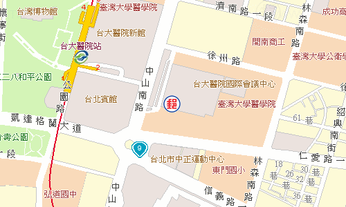 臺大醫院郵局電子地圖