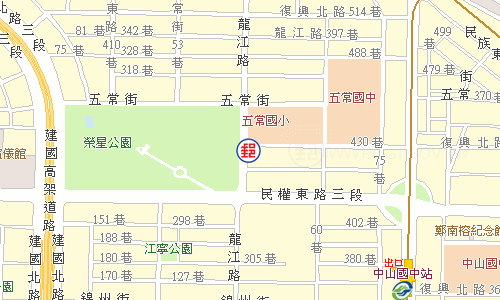 臺北龍江路郵局電子地圖