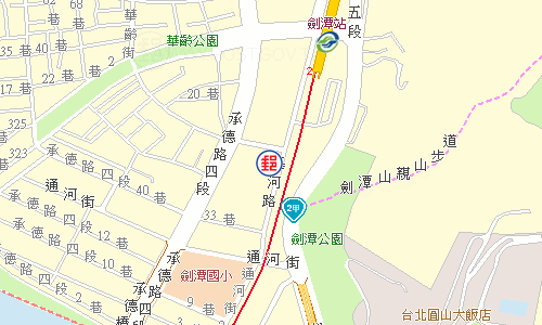 士林劍潭郵局電子地圖