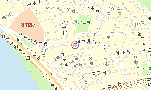 士林社新里郵局電子地圖