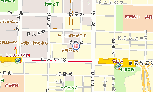 Taipei Xinyi Post Office emap