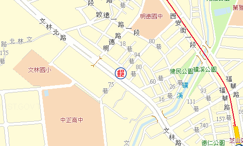 Beitou Wenlin Post Office emap