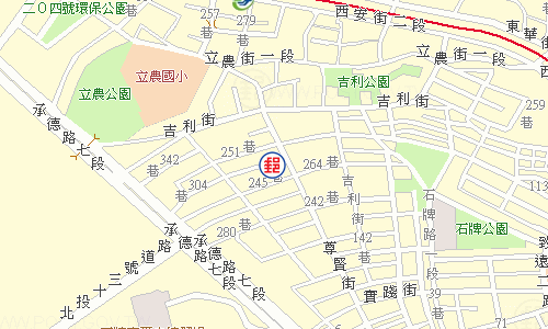 北投尊賢郵局電子地圖