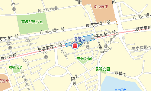 南港昆陽郵局電子地圖