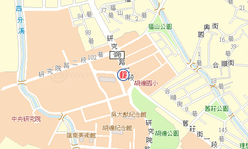 中研院郵局電子地圖