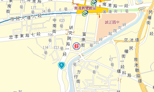 南港富康郵局電子地圖