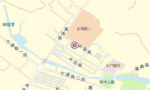 金門山外郵局電子地圖