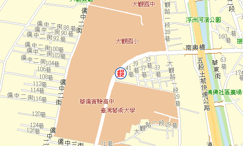 板橋大觀路郵局電子地圖