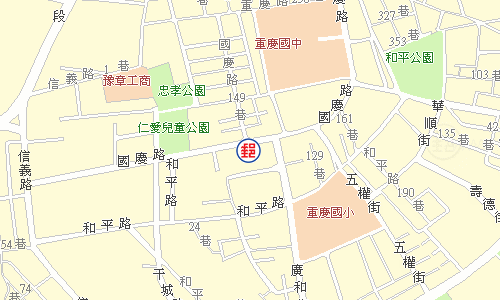 板橋國慶郵局電子地圖