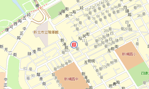 板橋新海郵局電子地圖