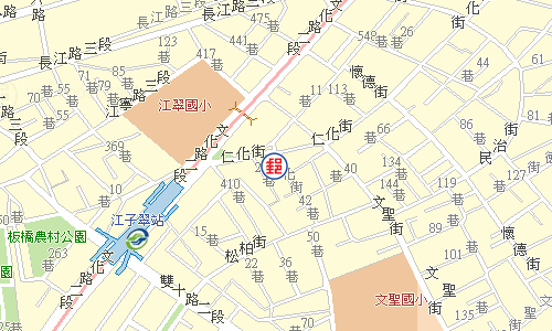板橋江翠郵局電子地圖