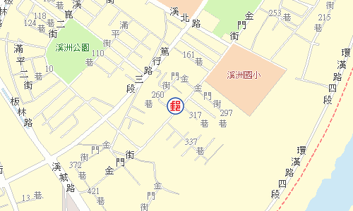 板橋溪崑郵局電子地圖