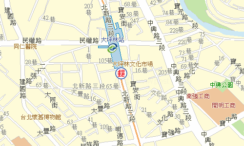 新店大坪林郵局電子地圖