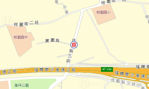 樹林柑園郵局電子地圖