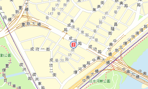 三重中興橋郵局電子地圖